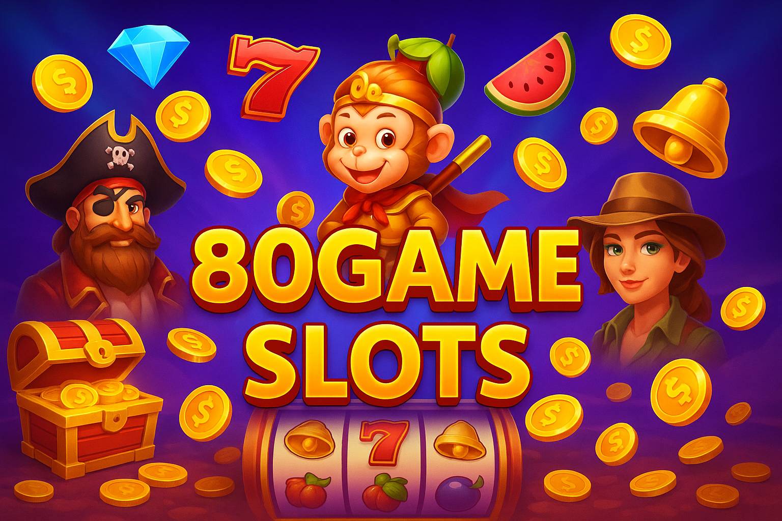 Explore o mundo das slot machines no 80GAME Casino